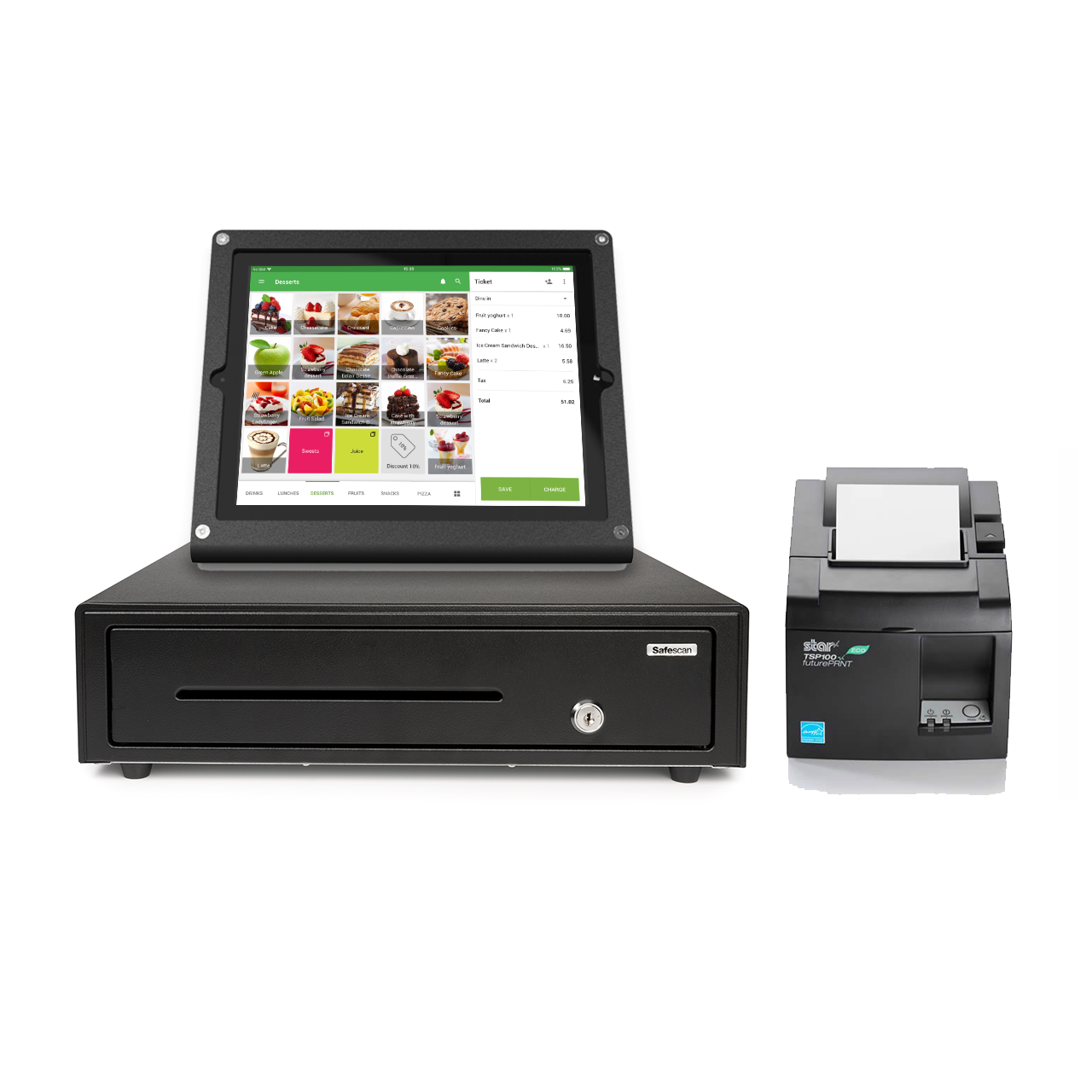 Premium Heckler Apple iPad Epos System - clearPOS